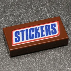 The Brick Show Shop Stickers - Custom Printed 1x2 Tile