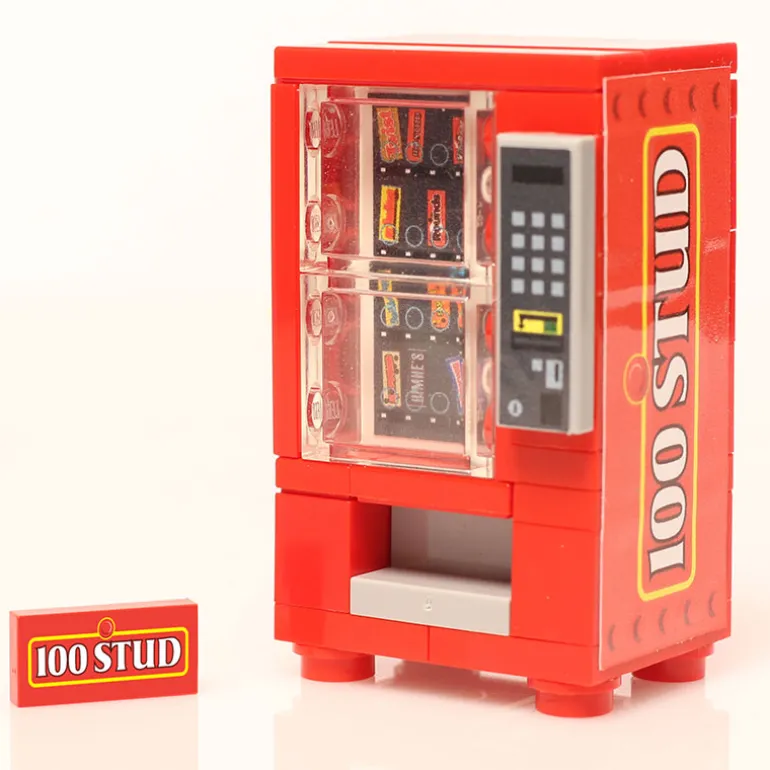 The Brick Show Shop 100 Stud - B3 Customs® Candy Vending Machine made using LEGO bricks