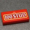 The Brick Show Shop 100 Stud Custom Printed 1x2 Tile made using LEGO part - B3 Customs