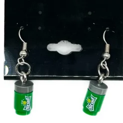 The Brick Show Shop Stud Lemon/Lima Soda Earrings made from LEGO Bricks - B3 Customs