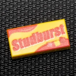 The Brick Show Shop Studburst - Custom Printed 1x2 Tile