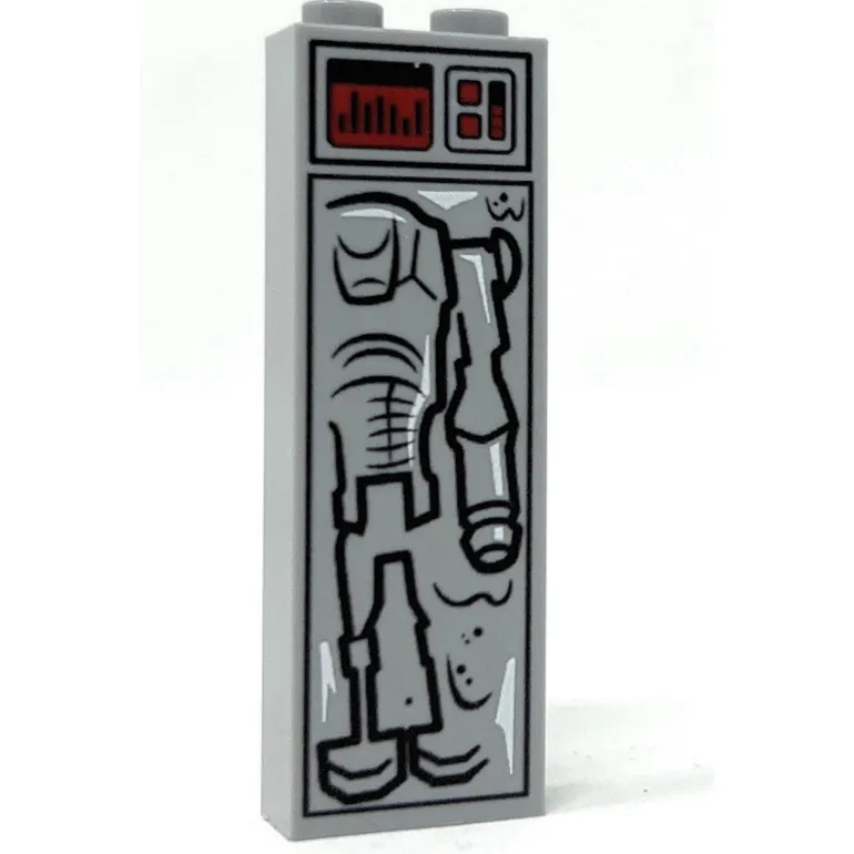 The Brick Show Shop Super Battle Droid (1x2x5 Brick) in Carbonite made using LEGO parts -