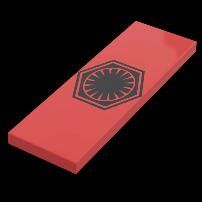 The Brick Show Shop SW FO Faction Banner / Flag - B3 Customs® Printed 2x6 Tile made using