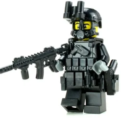 The Brick Show Shop SWAT Police Officer Assaulter - Custom Military Minifigure made w/ LEG