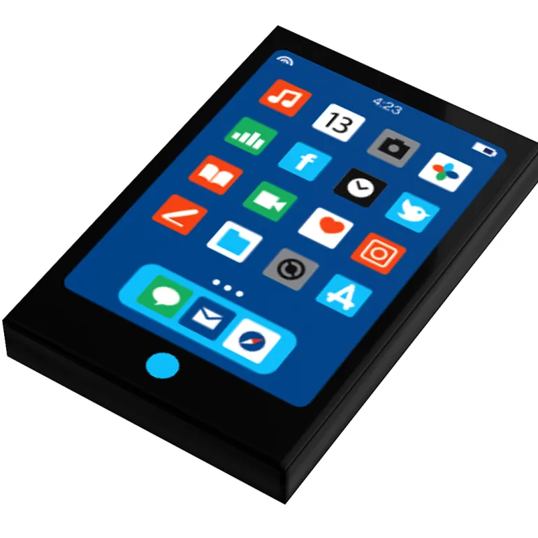 The Brick Show Shop Tablet - B3 Customs® Printed 2x3 Tile made using LEGO bricks