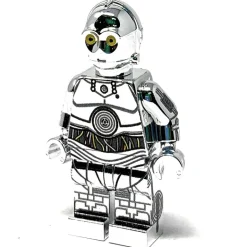 The Brick Show Shop TC-14 Droid (Silver Chrome) - Custom LEGO Star Wars Minifigure