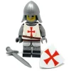 The Brick Show Shop Templar Crusader Knight - Custom LEGO Castle Minifig made with LEGO parts