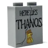 The Brick Show Shop Thanos Tombstone (Halloween) (1x2x2 Brick) - B3 Customs