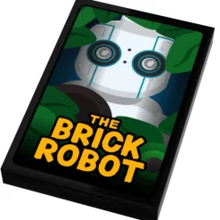 The Brick Show Shop The Brick Robot Movie Cover (2x3 Tile) made using LEGO parts