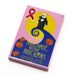 The Brick Show Shop The Nightmare Before Brickmas Movie Cover (2x3 Tile) - B3 Customs made using LEGO parts