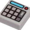 The Brick Show Shop Tile 1 x 1 with Silver Keypad Buttons, Red Light (Calculator) Pattern