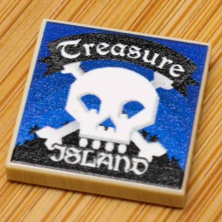 The Brick Show Shop Treasure Island - Custom Book (2x2 Tile)