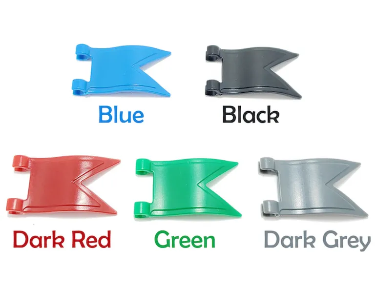 The Brick Show Shop Trumpet Flag, Brick Warriors - LEGO Minifigure Compatible
