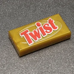 The Brick Show Shop Twist - Custom Printed 1x2 Tile