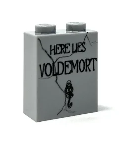 The Brick Show Shop Voldemort Tombstone (Halloween) (1x2x2 Brick) - B3 Customs