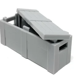 The Brick Show Shop Weapon Crate w/ Lid for LEGO Minifigures - LEGO Compatible
