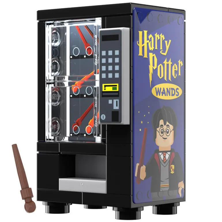 The Brick Show Shop Wizard Wands Vending Machine Building Set made using LEGO parts