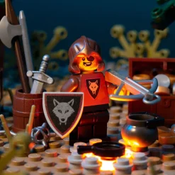 The Brick Show Shop Wolfpack Bandit (Crossbow) - Custom Castle Minifigure