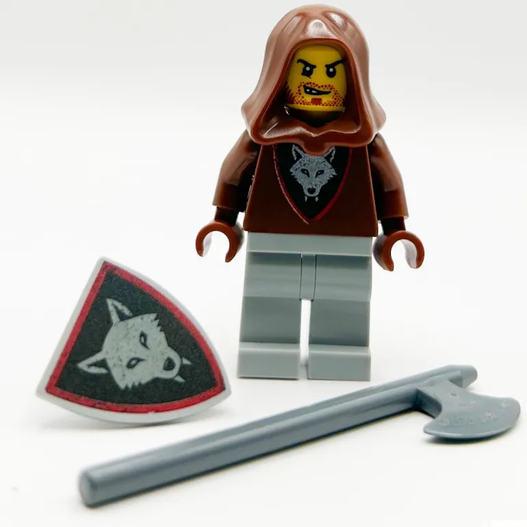 The Brick Show Shop Wolfpack Bandit (Halberd) - Custom Castle Minifigure