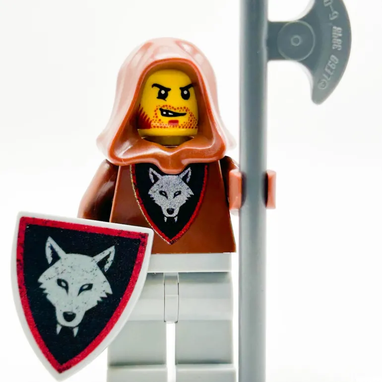 The Brick Show Shop Wolfpack Bandit (Halberd) - Custom Castle Minifigure