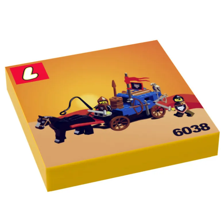 The Brick Show Shop Wolfpack Renegades Set 6038 - Custom Printed 2x2 Tile