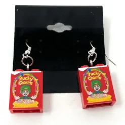 The Brick Show Shop Yucky Charms Cereal Earrings made from LEGO parts - B3 Customs